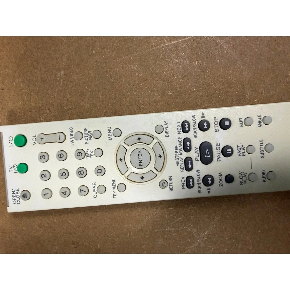 Sony RMT-D175A DVD Player Remote Control Replacement Light Gray OEM